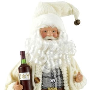 12 in. Self standing wine carrying Santa